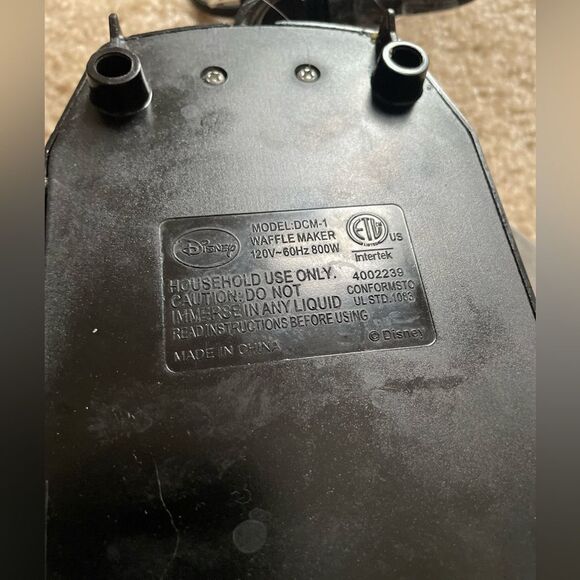 Disney Classic Mickey Waffle Maker - Picture 2 of 4